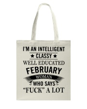 I'M AN INTELLIGENT FEBRUARY WOMAN Tote Bag thumbnail