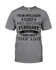 I'M AN INTELLIGENT FEBRUARY WOMAN Classic T-Shirt thumbnail