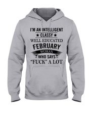 I'M AN INTELLIGENT FEBRUARY WOMAN Hooded Sweatshirt thumbnail