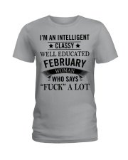 I'M AN INTELLIGENT FEBRUARY WOMAN Ladies T-Shirt thumbnail