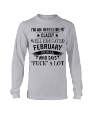 I'M AN INTELLIGENT FEBRUARY WOMAN Long Sleeve Tee thumbnail