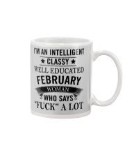 I'M AN INTELLIGENT FEBRUARY WOMAN Mug thumbnail