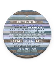 BELIEVE IN YOURSELF - LOVELY GIFT FOR DAUGHTER Circle ornament - single (porcelain) front