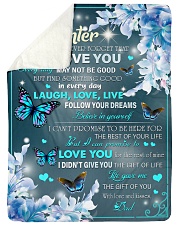 Never Forget That I Love You - Best Gift For Daughter Sherpa Fleece Blanket tile
