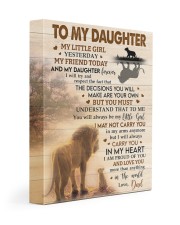 Carry You In My Heart - Lovely Gift For Daughter 11x14 Gallery Wrapped Canvas Prints front