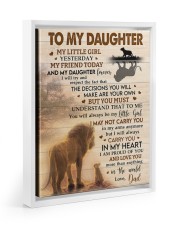 Carry You In My Heart - Lovely Gift For Daughter Floating Framed Canvas Prints White tile
