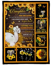 I Am Always Right Here In Your Heart - Best Gift For Daughter Large Fleece Blanket - 60" x 80" front