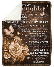 You Are The Beat Of My Heart - Best Gift For Daughter Sherpa Fleece Blanket tile