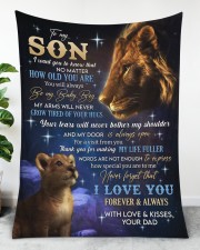 How Special You Are To Me - Lovely Gift For Son Large Fleece Blanket - 60" x 80" aos-coral-fleece-blanket-60x80-lifestyle-front-17a