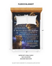 How Special You Are To Me - Lovely Gift For Son Large Fleece Blanket - 60" x 80" aos-coral-fleece-blanket-60x80-lifestyle-front-18