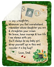 Remember Whose Daughter You Are & Straighten Your Crown - Lovely Gift For Daughter Sherpa Fleece Blanket tile