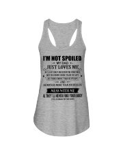 My Dad Just loves Me - Amazing Gift For Daughter Ladies Flowy Tank tile