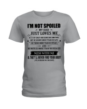 My Dad Just loves Me - Amazing Gift For Daughter Ladies T-Shirt tile
