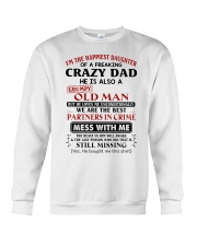 HE LOVES ME UNCONDITIONALLY - DAD TO DAUGHTER Crewneck Sweatshirt tile