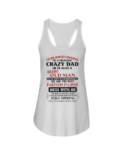 HE LOVES ME UNCONDITIONALLY - DAD TO DAUGHTER Ladies Flowy Tank tile