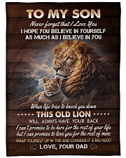 I BELIEVE IN YOU - TO SON FROM DAD Large Fleece Blanket - 60" x 80" front