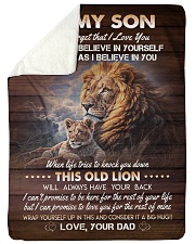 I BELIEVE IN YOU - TO SON FROM DAD Sherpa Fleece Blanket tile