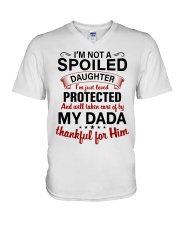 I'M NOT A SPOILED - TO DAUGHTER FROM DADA V-Neck T-Shirt tile
