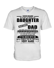 I NEVER DREAMED - TO DAUGHTER FROM DAD V-Neck T-Shirt tile