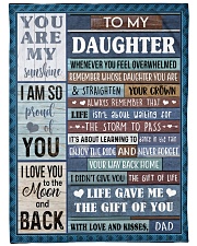 ENJOY THE RIDE - BEAUTIFUL GIFT TO DAUGHTER Large Fleece Blanket - 60" x 80" front