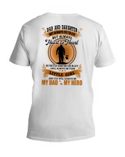 My Dad My Hero - Best Gift For Daughter V-Neck T-Shirt tile