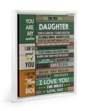 I Am So Proud Of You - Amazing Gift For Daughter Floating Framed Canvas Prints White tile