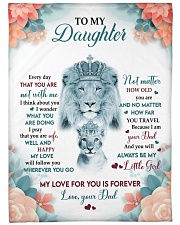 My Love For You Is Forever - Best Gift For Daughter Large Fleece Blanket - 60" x 80" front