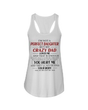 My Crazy Dad Loves Me - Lovely Gift For Daughter Ladies Flowy Tank tile