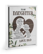 Believe In Yourself - Lovely Gift For Daughter Floating Framed Canvas Prints White tile