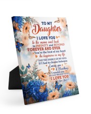 I Love You To The Moon And Back - Lovely Gift For Daughter Easel-Back Gallery Wrapped Canvas tile