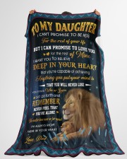 Deep In Your Heart - Amazing Gift For Daughter Large Fleece Blanket - 60" x 80" aos-coral-fleece-blanket-60x80-lifestyle-front-10