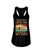 HE SENT ME MY DAD Ladies Flowy Tank tile