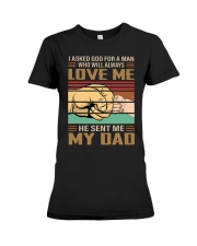 HE SENT ME MY DAD Premium Fit Ladies Tee tile