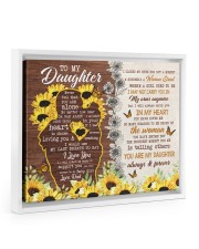 You Are My Daughter Always & Forever - Best Gift For Daughter Floating Framed Canvas Prints White tile
