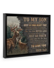 I Want You To Believe Deep In Your Heart - Best Gift For Son Floating Framed Canvas Prints Black tile