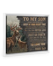 I Want You To Believe Deep In Your Heart - Best Gift For Son Floating Framed Canvas Prints White tile