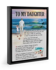 I'LL LOVE YOU TILL MY DAYS ARE DONE Floating Framed Canvas Prints Black tile