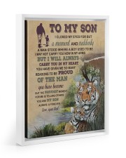I Will Always Carry You In My Heart - Lovely Gift For Son Floating Framed Canvas Prints White tile