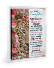 I Love You Every Day - Best Gift For Daughter Floating Framed Canvas Prints White tile