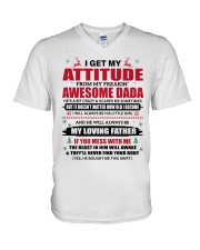 I GET MY ATTITUDE - AMAZING GIFT FOR DAUGHTER V-Neck T-Shirt tile