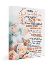THE GIFT OF LIFE - TO DAUGHTER FROM DAD 11x14 Gallery Wrapped Canvas Prints front