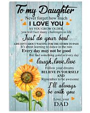 I LOVE YOU - TO DAUGHTER FROM DAD 11x17 Poster front