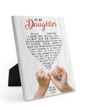 Never Forget That I Love You - Special Gift For Daughter Easel-Back Gallery Wrapped Canvas tile