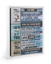 NEVER FORGET HOW MUCH I LOVE YOU Floating Framed Canvas Prints White tile