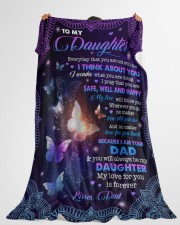MY LOVE FOR YOU IS FOREVER - GIFT FOR DAUGHTER Large Fleece Blanket - 60" x 80" aos-coral-fleece-blanket-60x80-lifestyle-front-10