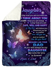 MY LOVE FOR YOU IS FOREVER - GIFT FOR DAUGHTER Large Sherpa Fleece Blanket - 60" x 80" thumbnail