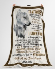 I LOVE YOU - AMAZING GIFT FOR DAUGHTER Large Fleece Blanket - 60" x 80" aos-coral-fleece-blanket-60x80-lifestyle-front-10
