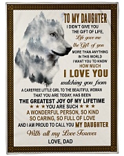 I LOVE YOU - AMAZING GIFT FOR DAUGHTER Large Fleece Blanket - 60" x 80" front