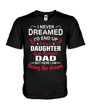I NEVER DREAMED - TO DAUGHTER FROM DAD V-Neck T-Shirt tile