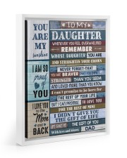 LIFE GAVE ME THE GIFT OF YOU Floating Framed Canvas Prints White tile
